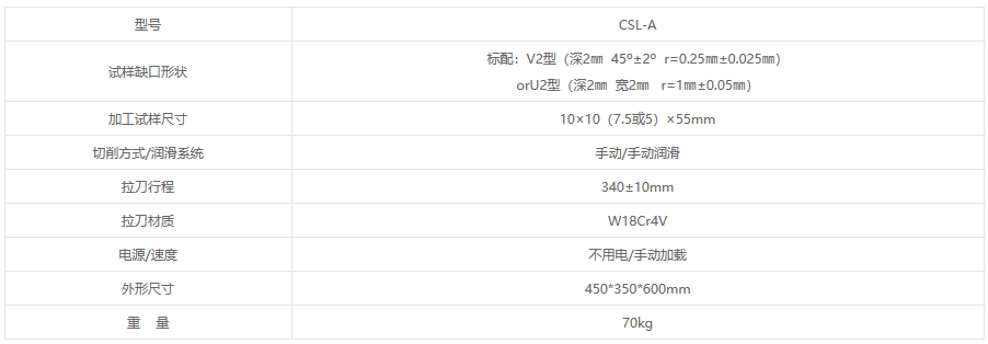 CSL-A冲击试样缺口手动拉床 CSL-A冲击试样缺口手动拉床